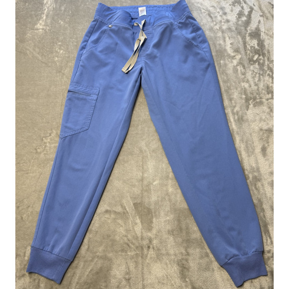 FIGS Zamora Jogger Scrub Pants Blue Pull On Drawstring W18SW2005 Women’s Medium - Picture 1 of 8